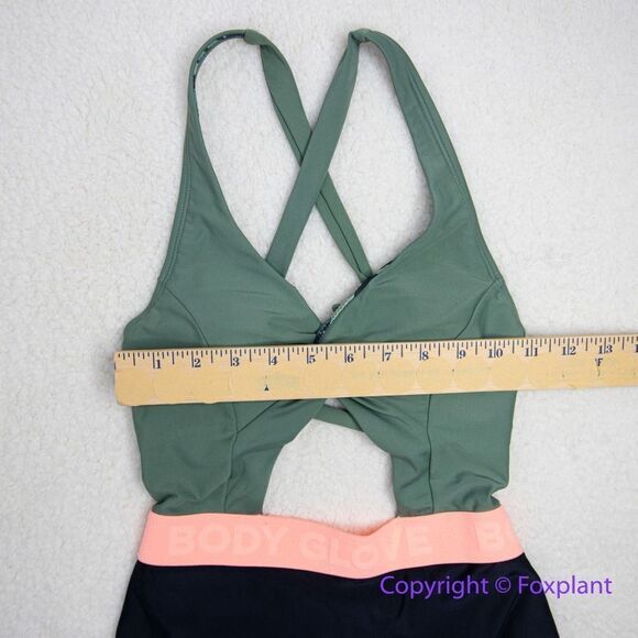 NEW‎ Body Glove one piece swimsuit green black, women's XS - Picture 5 of 16